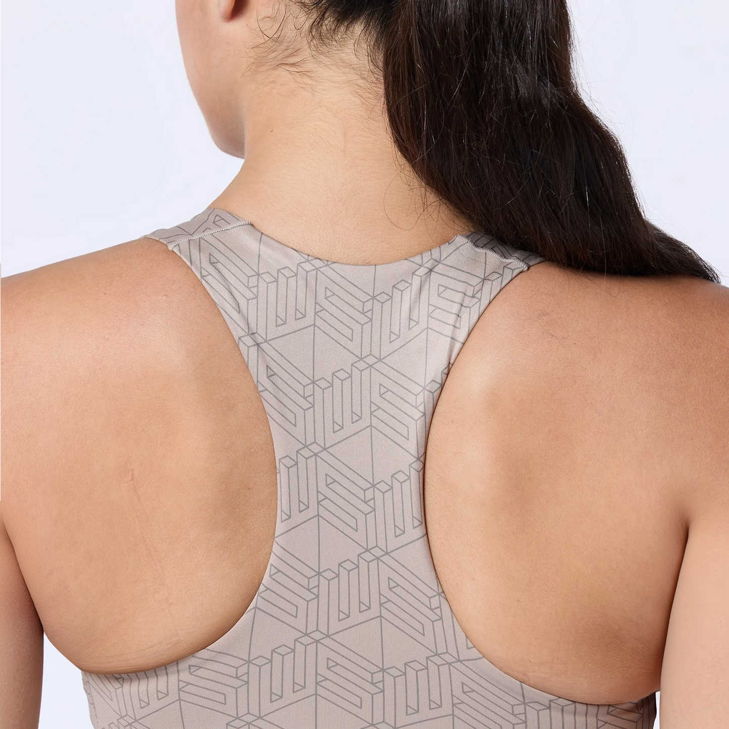 Racer Back Brami - Cobblestone Print