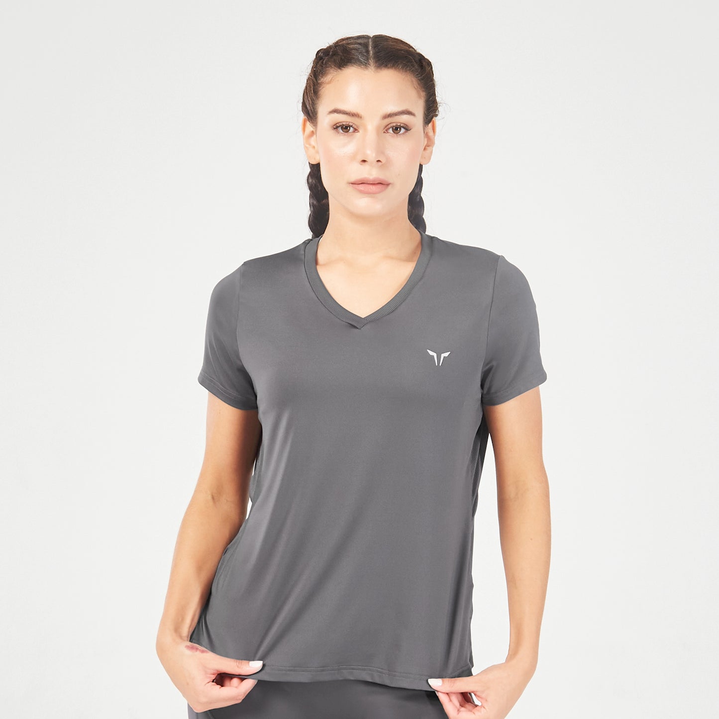 Essential V-Neck T-shirt - Asphalt