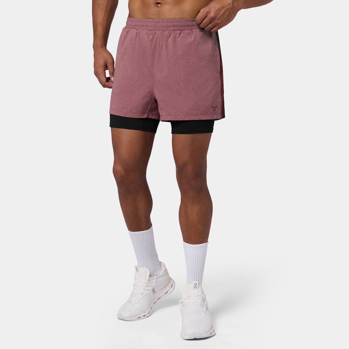 Mesh 2-In-1 5" Shorts - Tawny Port Marl