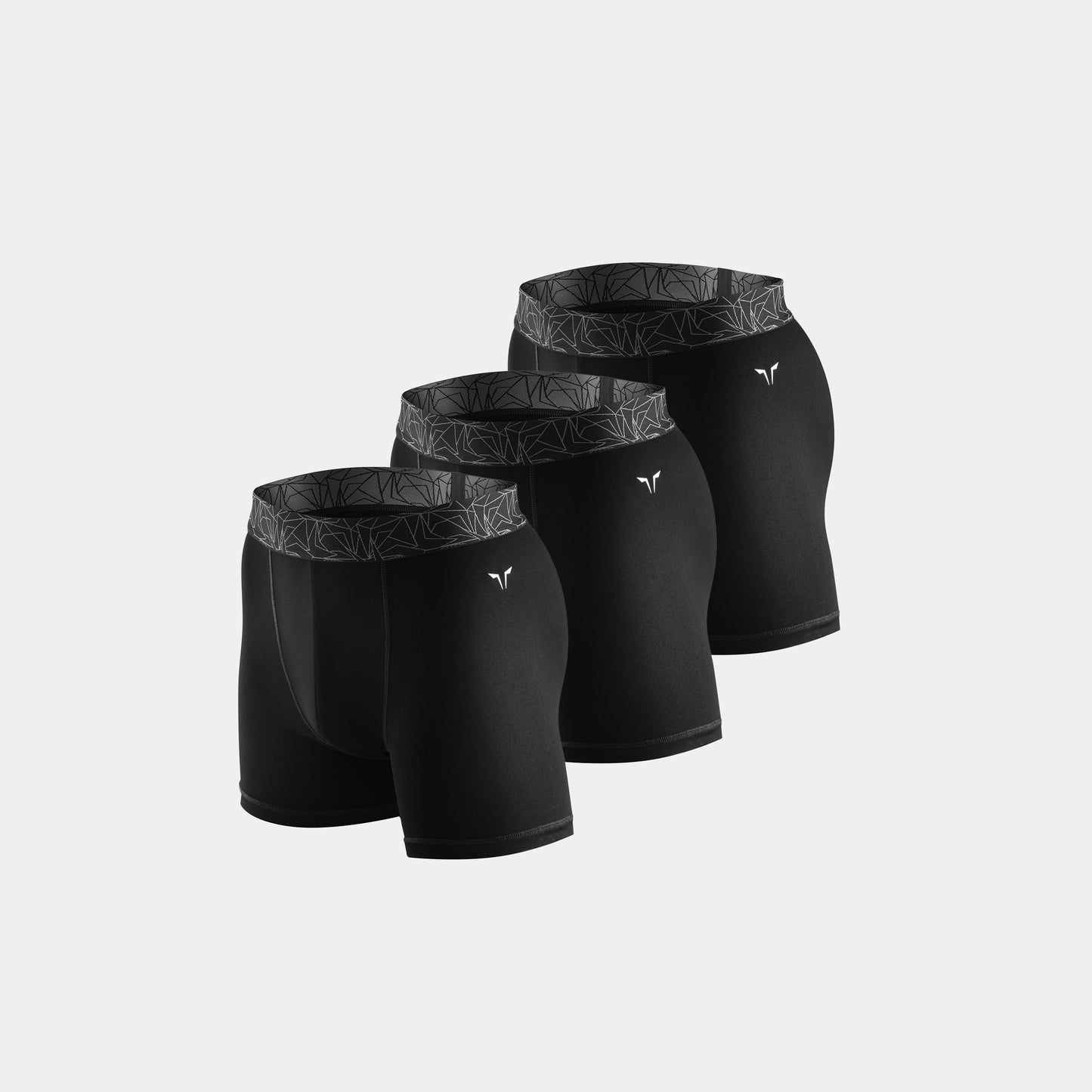 5” Performance Boxer Trunks 3 Pack - Black