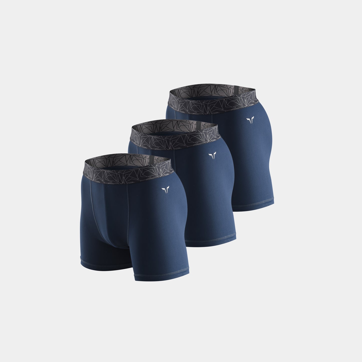 5" Performance Boxer Trunks 3 Pack - Navy
