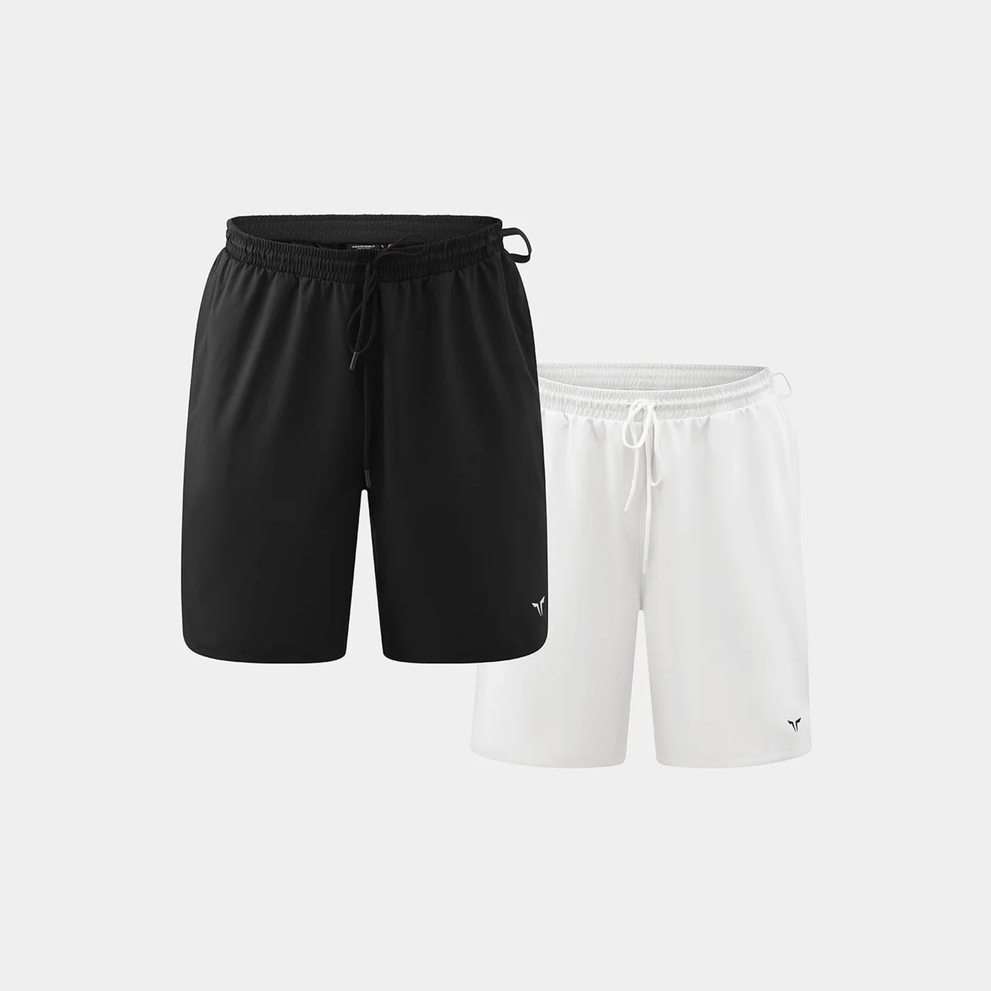 Pro 9” Shorts Black & Pearl White - 2 Pack |