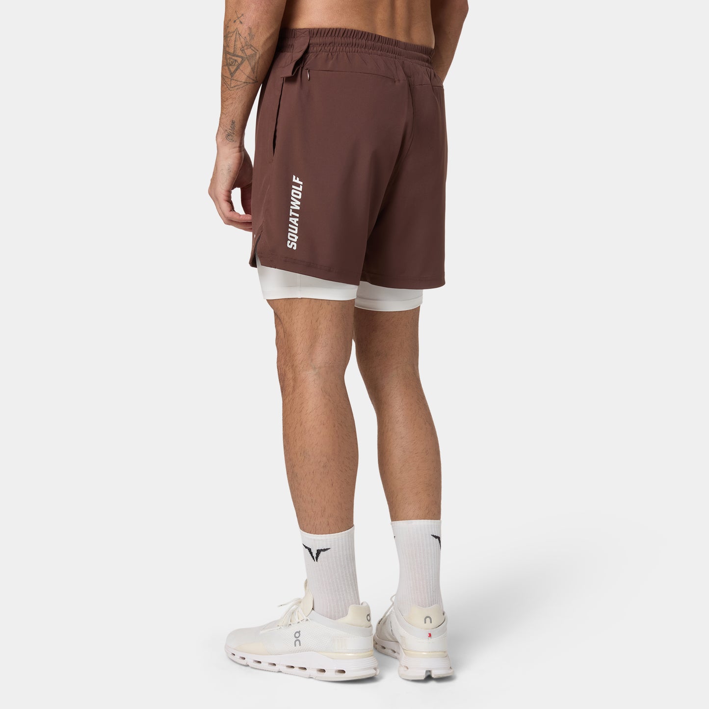 Foundation 2-In-1 5" Shorts - Chestnut