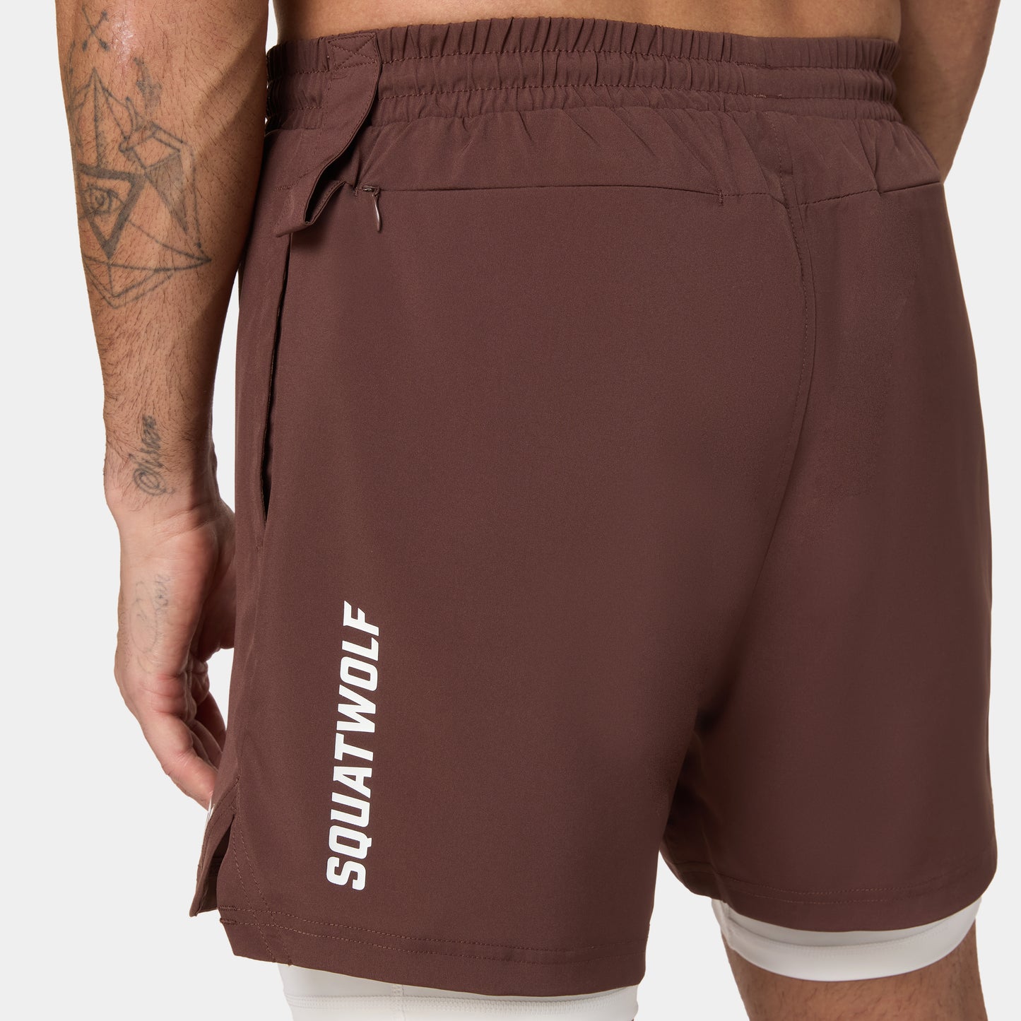 Foundation 2-In-1 5" Shorts - Chestnut
