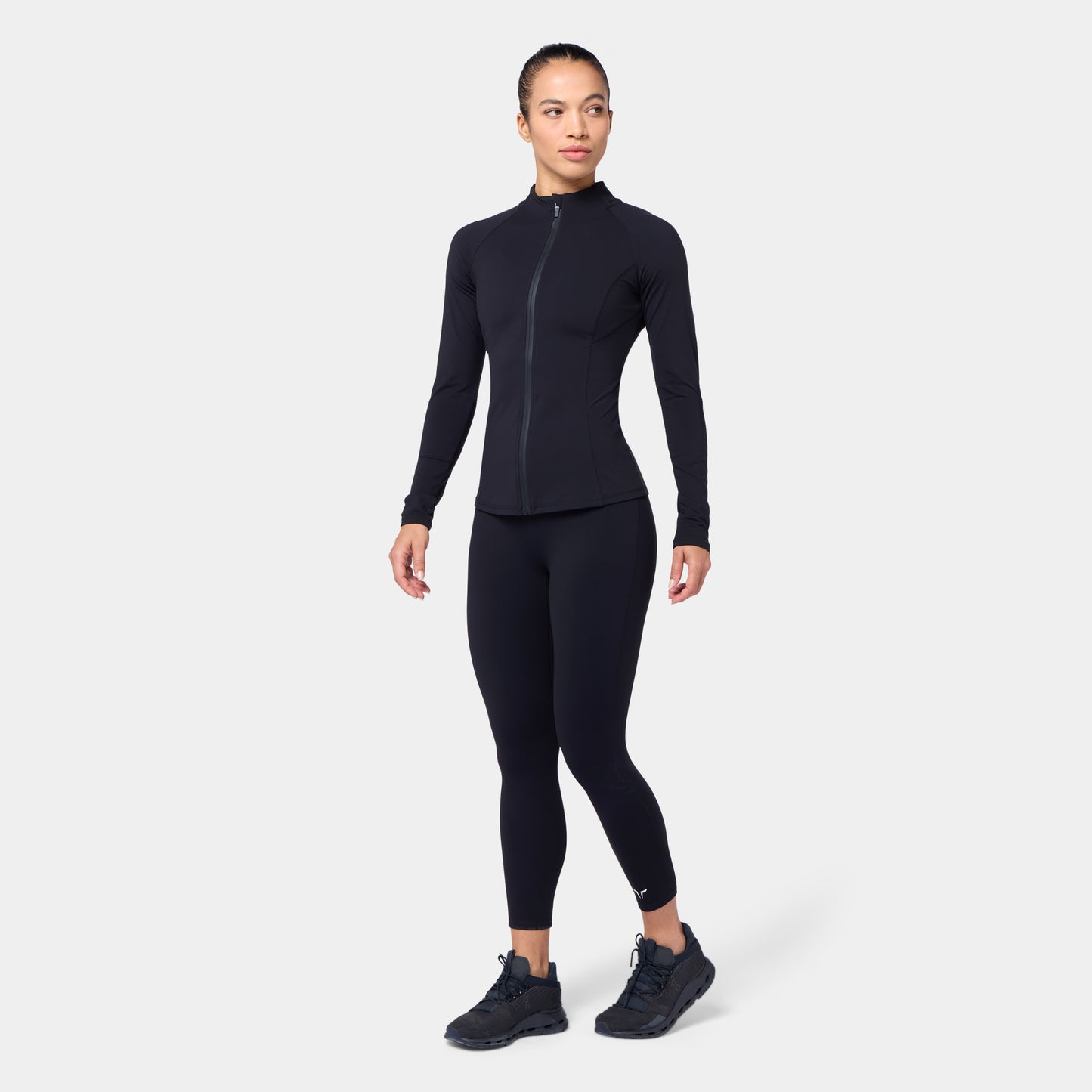 جاكيت كونتور بسحاب - أسود