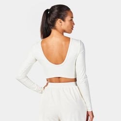 Warrior Crop Top 2.0 Hot Pink Edition - Pearl White