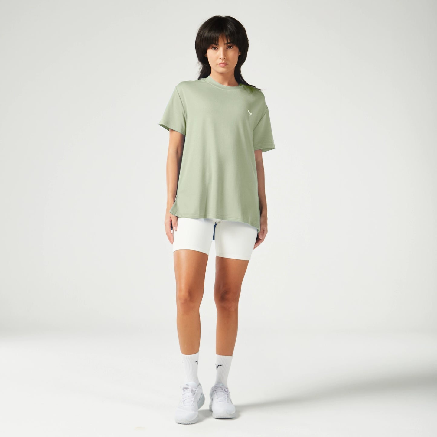 Essential Longline Oversized T-shirt - Desert Sage