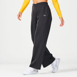 Crossover Straight Pants - Black