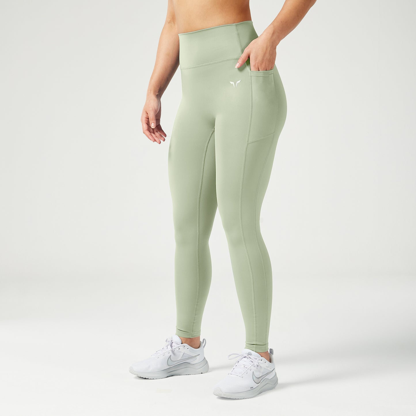 Essential High Waisted Leggings 27" - Desert Sage