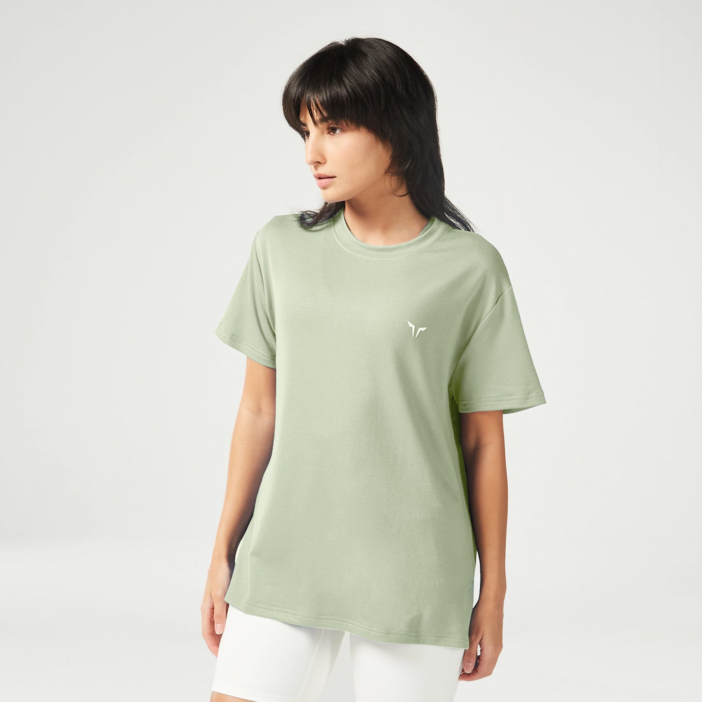 Essential Longline Oversized T-shirt - Desert Sage