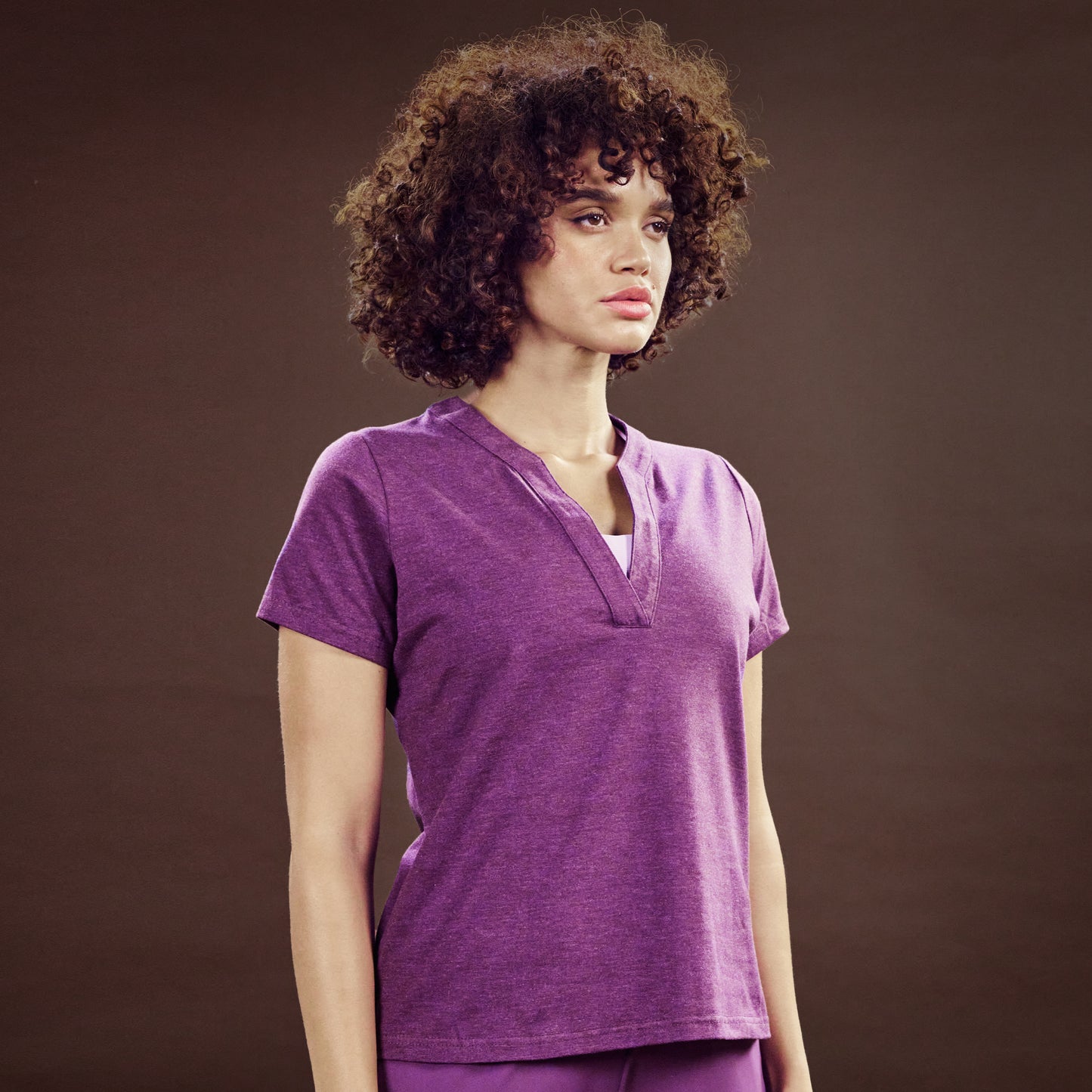 squatwolf-workout-clothes-core-notched-tee-shadow-purple-marl-gym-t-shirts-for-women