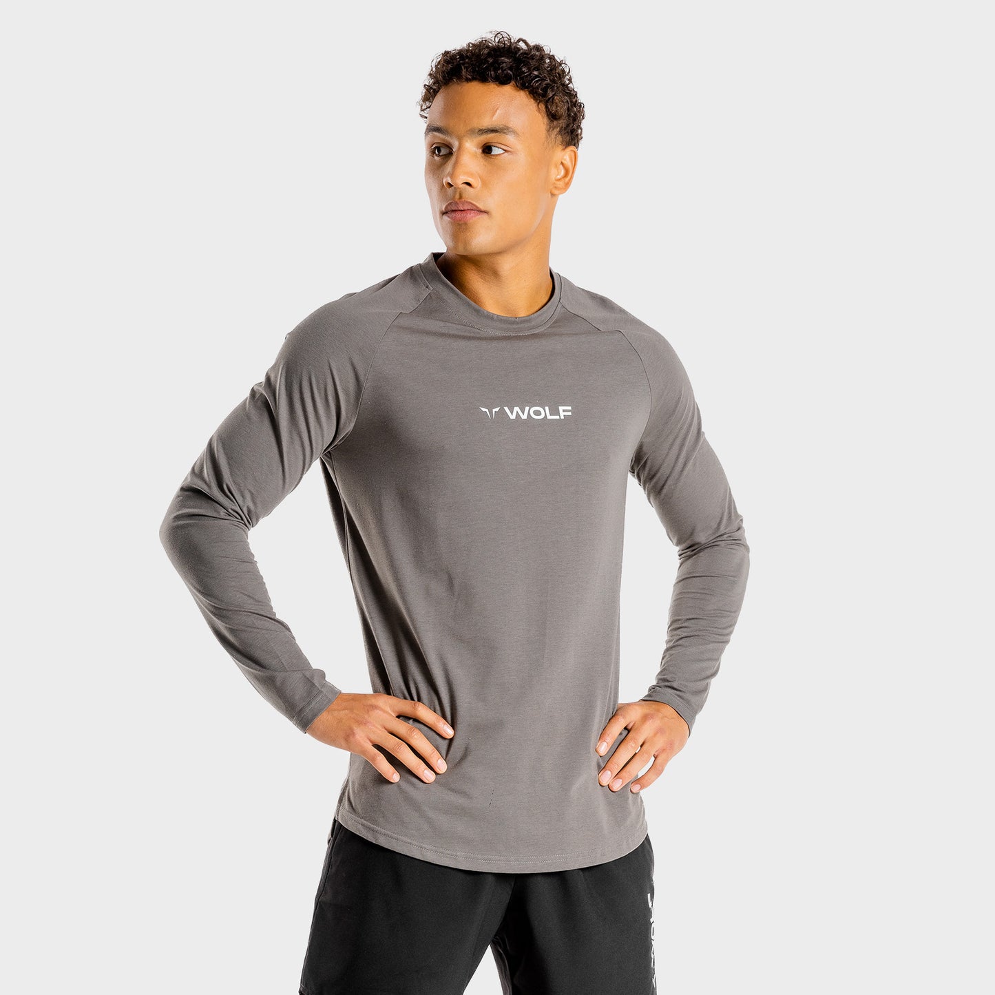 squatwolf-gym-t-shirts-for-women-primal-long-sleeve-tee-charcoal-workout-clothes