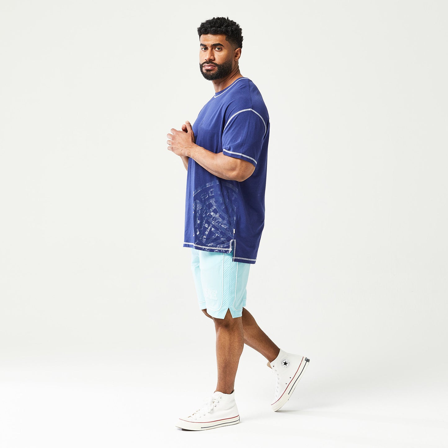 squatwolf-gym-wear-golden-era-core-oversized-tee-blue-workout-shirts-for-men