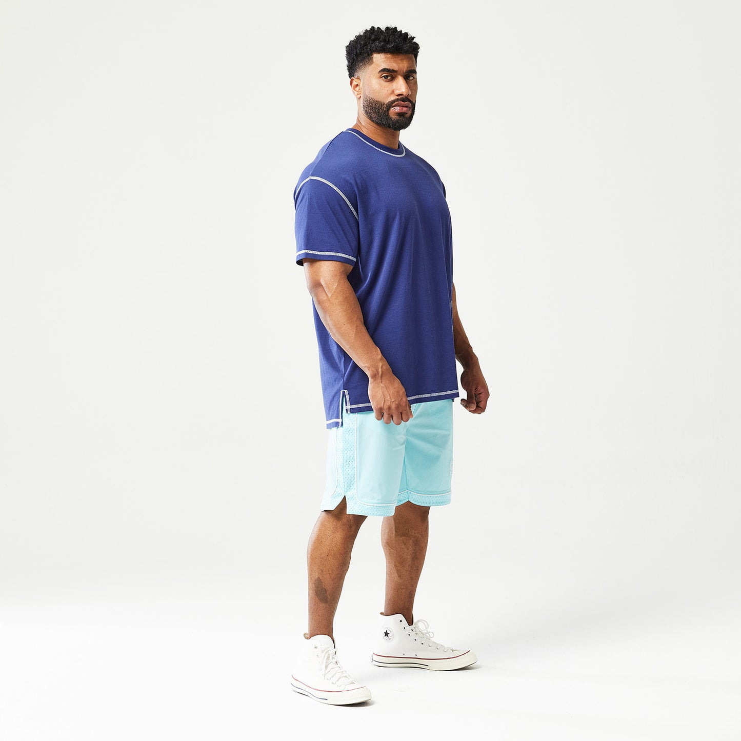 squatwolf-gym-wear-golden-era-core-oversized-tee-blue-workout-shirts-for-men