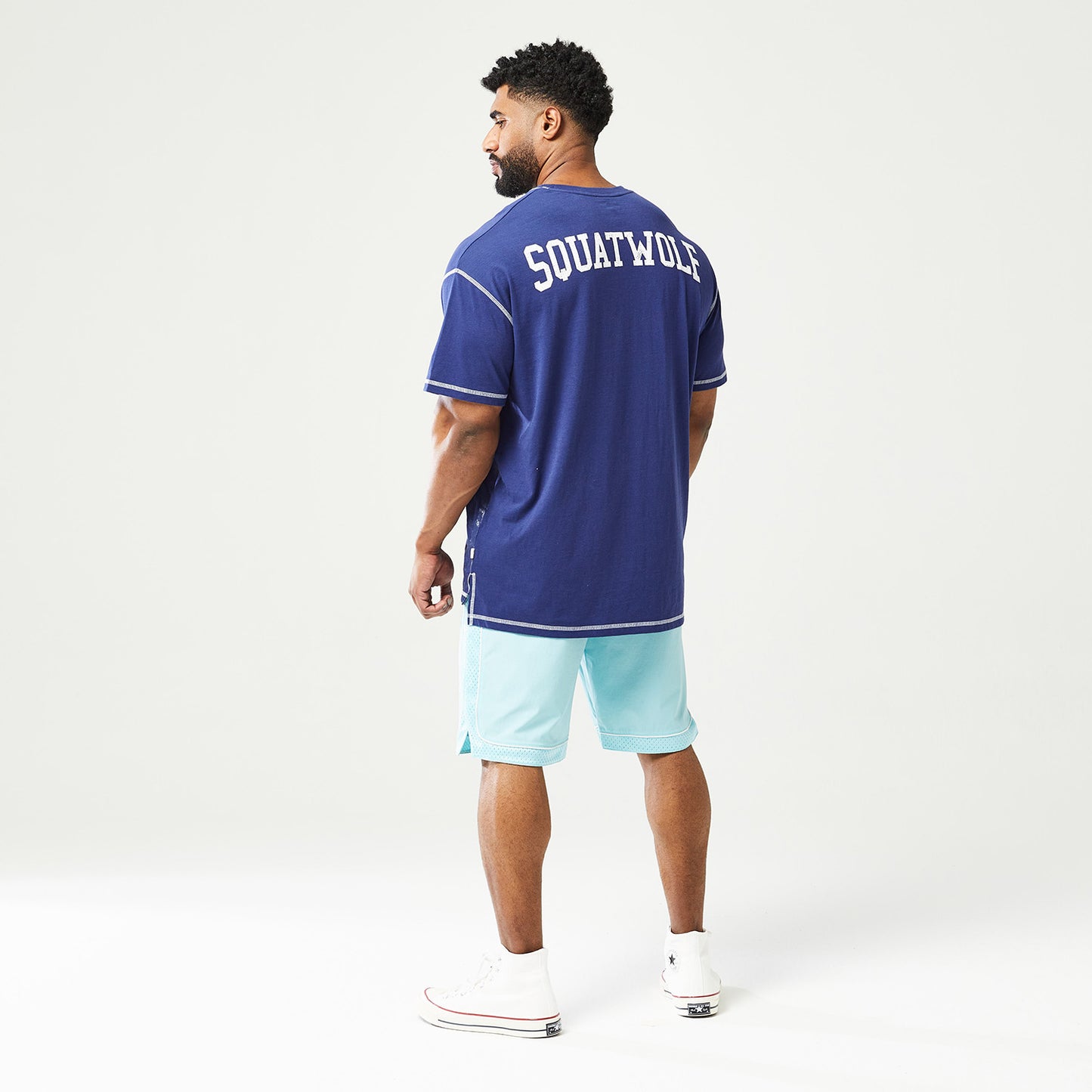 squatwolf-gym-wear-golden-era-core-oversized-tee-blue-workout-shirts-for-men