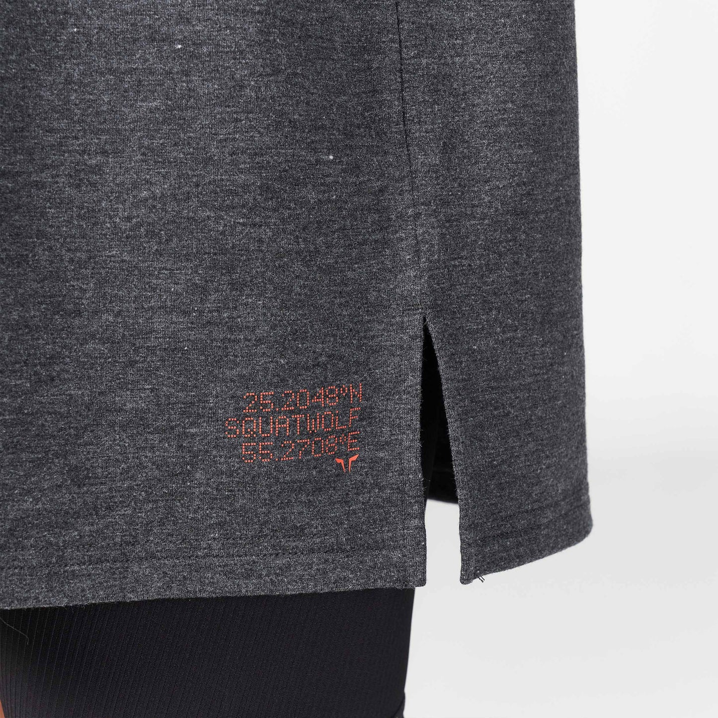 squatwolf-workout-clothes-code-oversized-live-in-tee-black-marl-gym-t-shirts-for-women