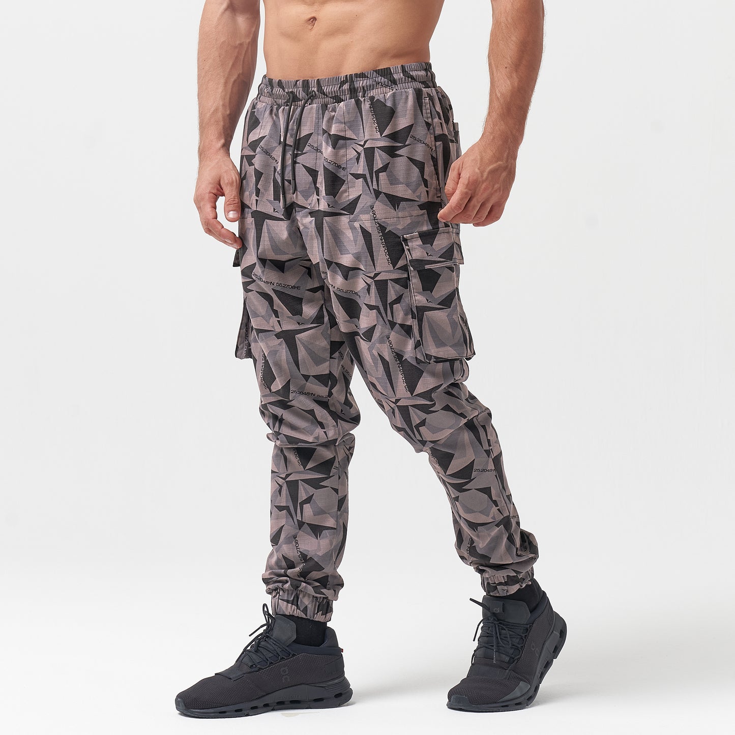 squatwolf-gym-wear-code-camo-cargo-pants-black-workout-pants-for-men