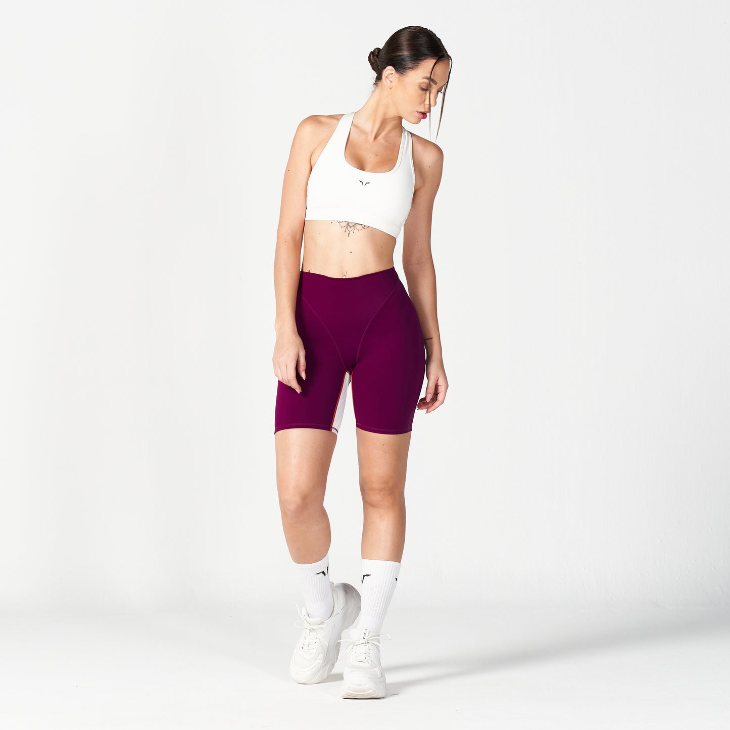 squatwolf-workout-clothes-core-v-biker-shorts-dark-purple-bike-shorts-women