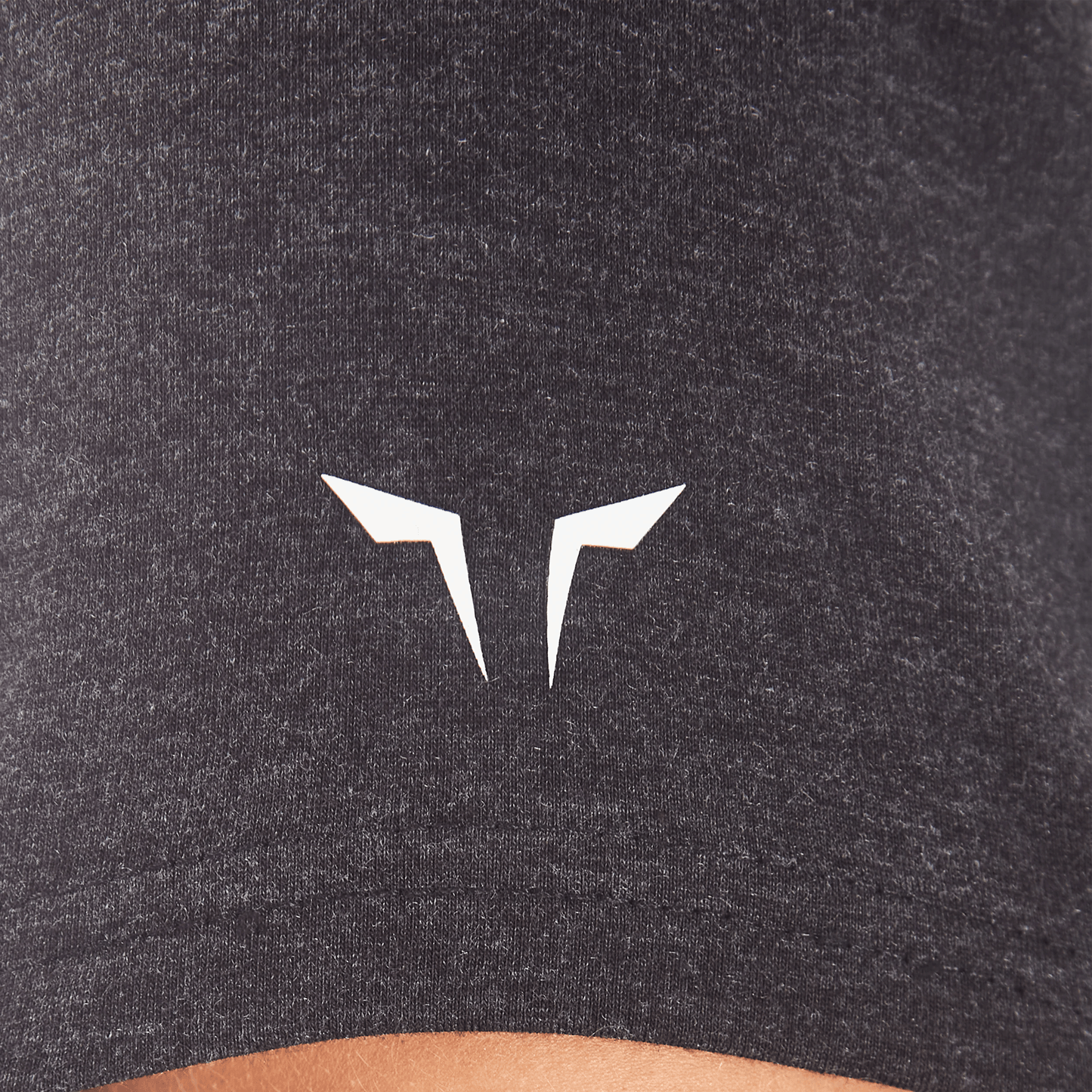 squatwolf-workout-clothes-core-notched-tee-black-marl-gym-t-shirts-for-women