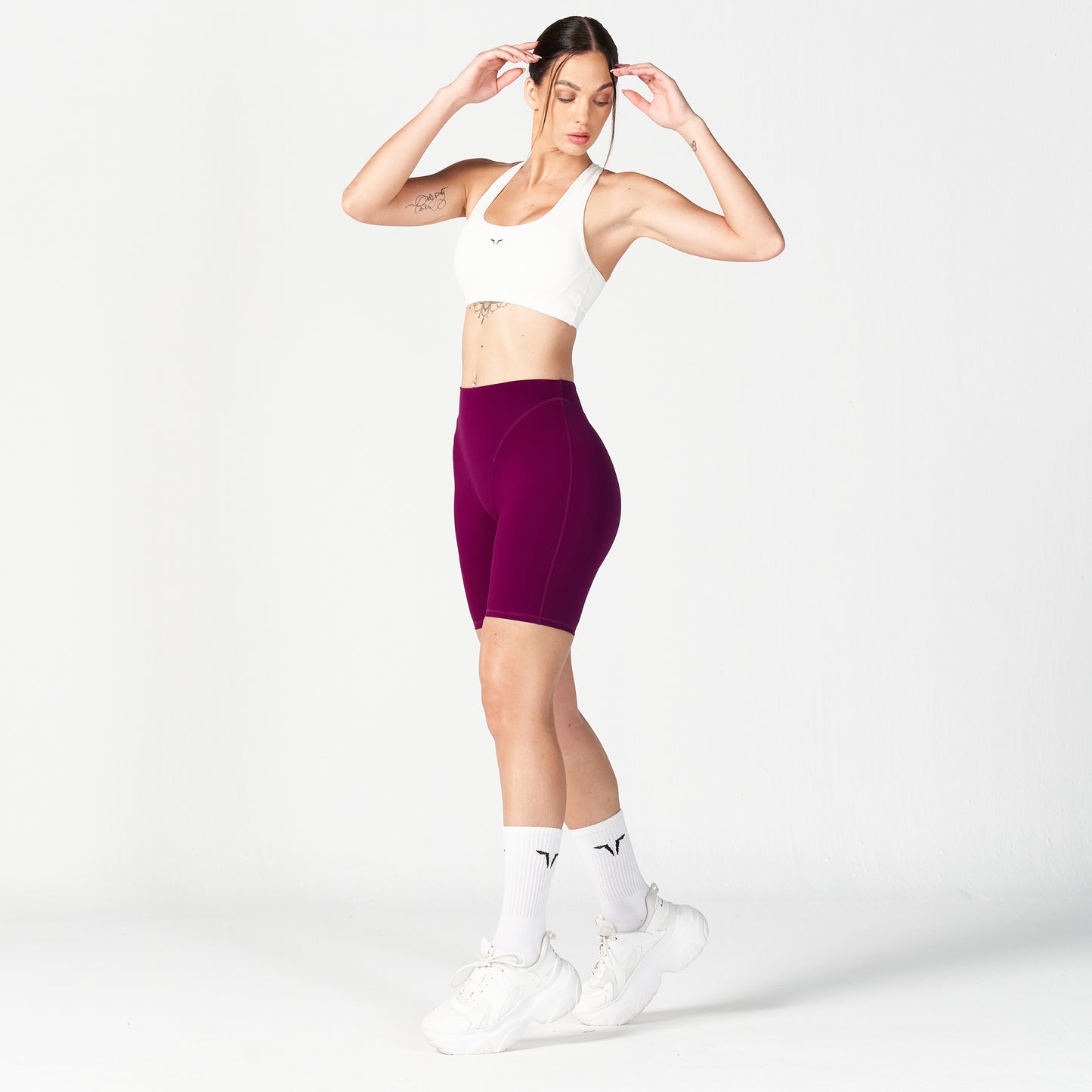 squatwolf-workout-clothes-core-v-biker-shorts-dark-purple-bike-shorts-women