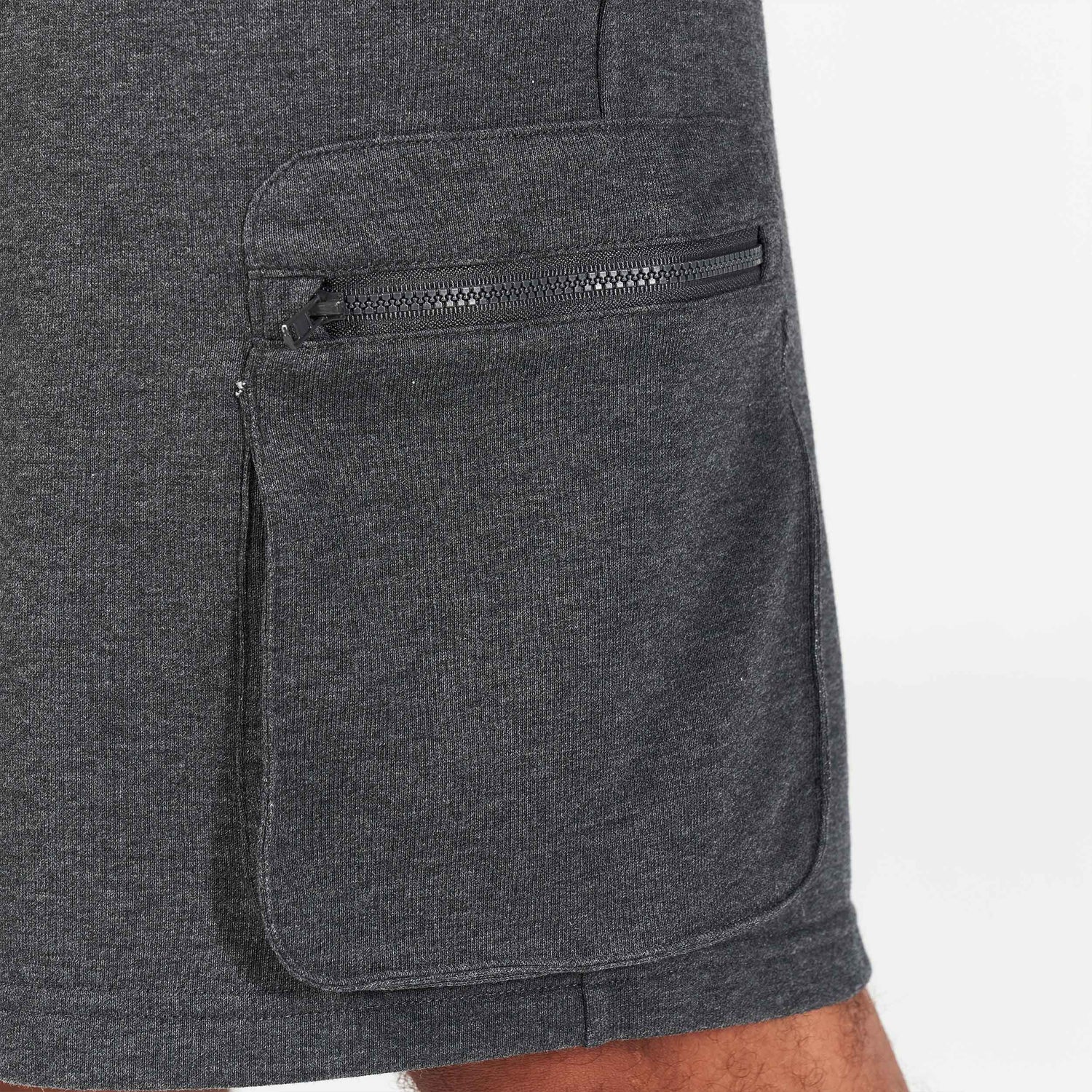 squatwolf-gym-wear-golden-era-new-gen-jogger-shorts-black-marl-workout-short-for-men
