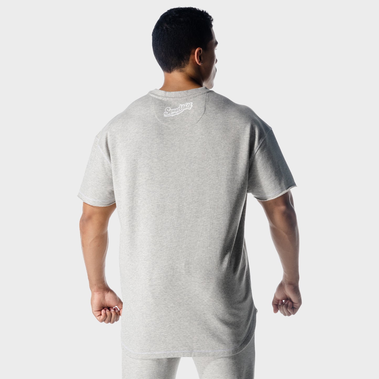 squatwolf-gym-t-shirts-golden-era-oversized-crew-t-shirt-light-grey-marl-workout-clothes-for-men