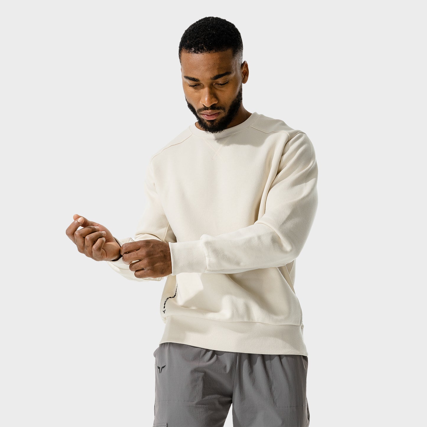 squatwolf-workout-sweatshirts-code-urban-sweatshirt-ecru-marl-gym-clothes-for-men