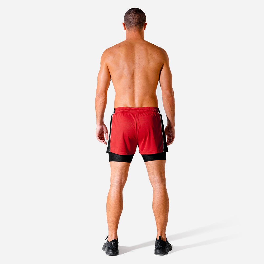 squatwolf-workout-short-for-men-hybrid-2-in-1-red-shorts-gym-wear