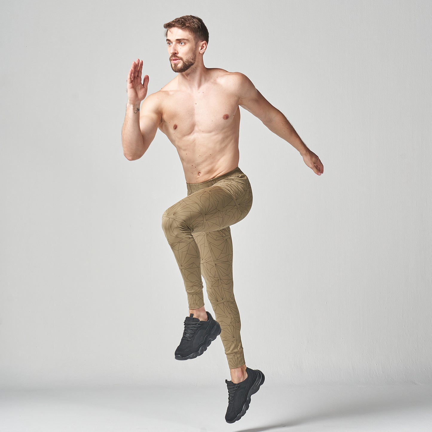 squatwolf-gym-wear-lab360-printed-impact-tights-green-workout-tights-for-men