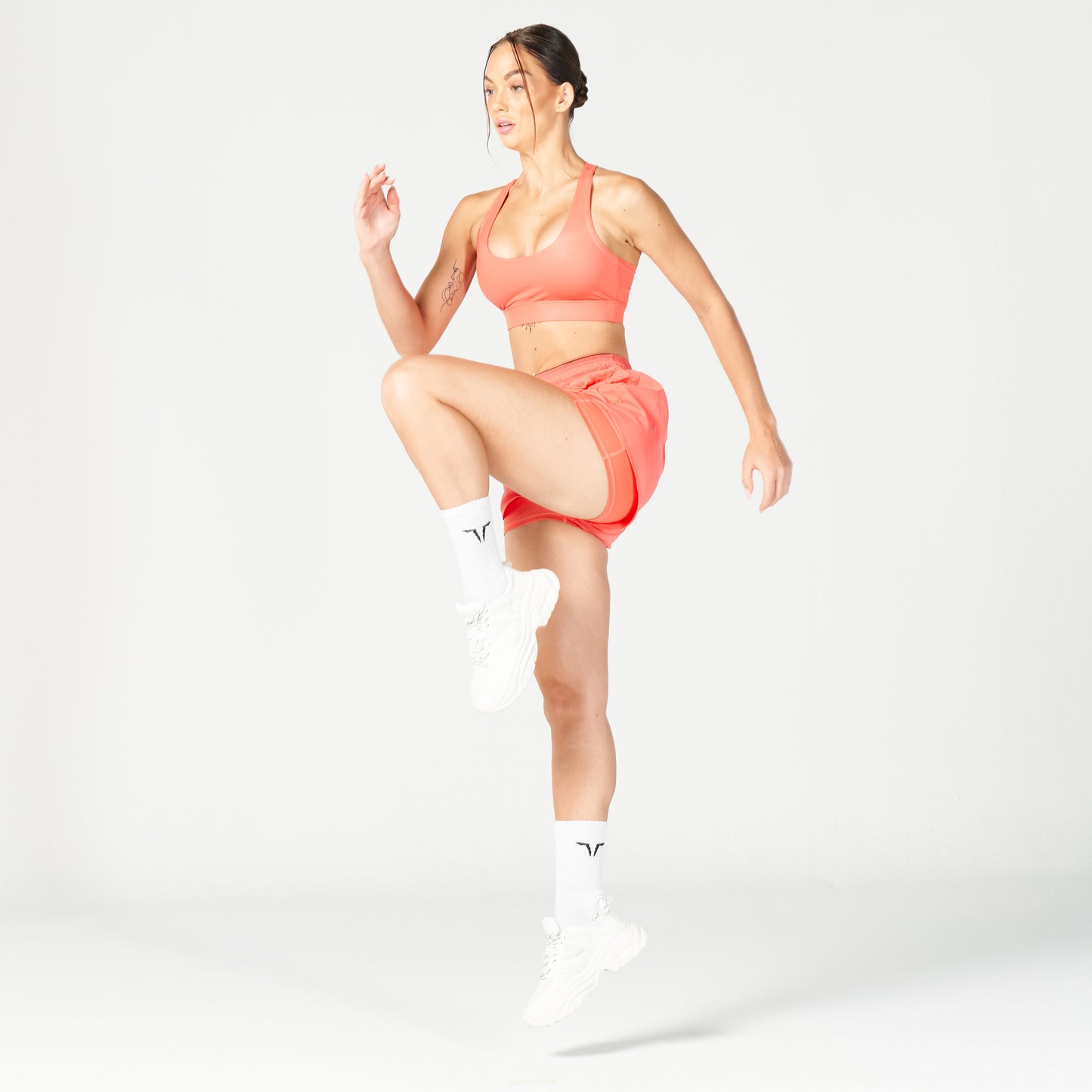 squatwolf-workout-clothes-glaze-2-in-1-shorts-hot-coral-gym-shorts-for-women