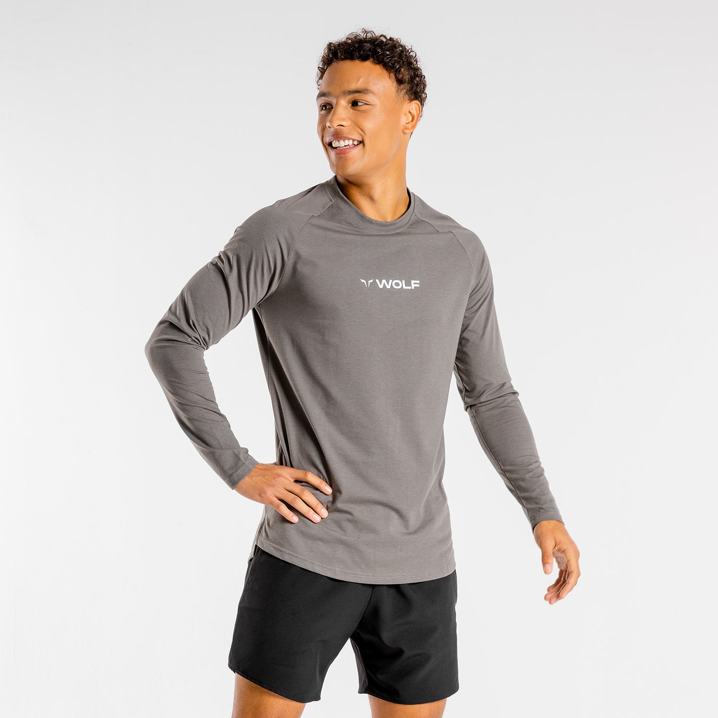 squatwolf-gym-t-shirts-for-women-primal-long-sleeve-tee-charcoal-workout-clothes