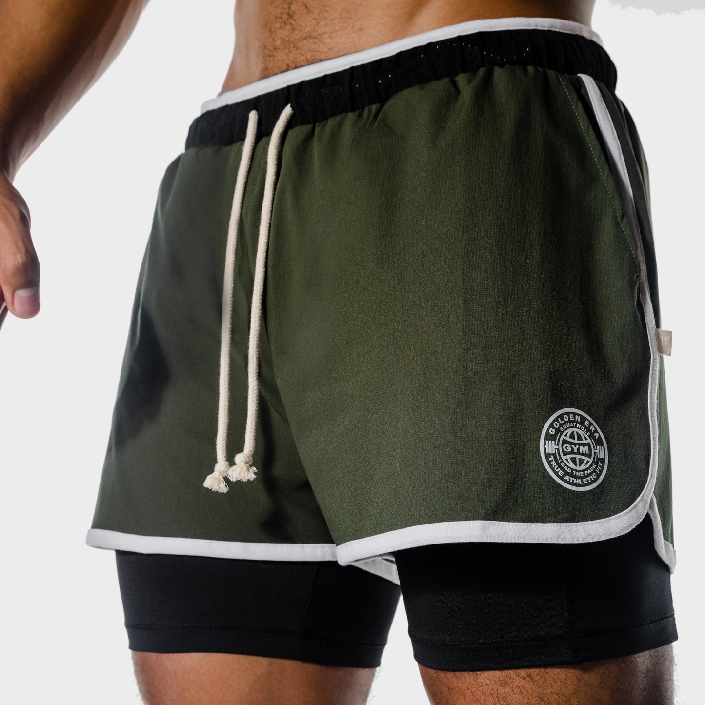 SQUATWOF-gym-wear-golden-era-2-in-1-shorts-green-workout-shorts-for-men
