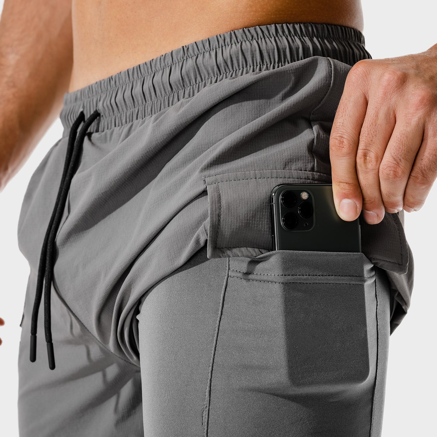squatwolf-gym-wear-code-2-in-1-cargo-shorts-grey-workout-shorts-for-men