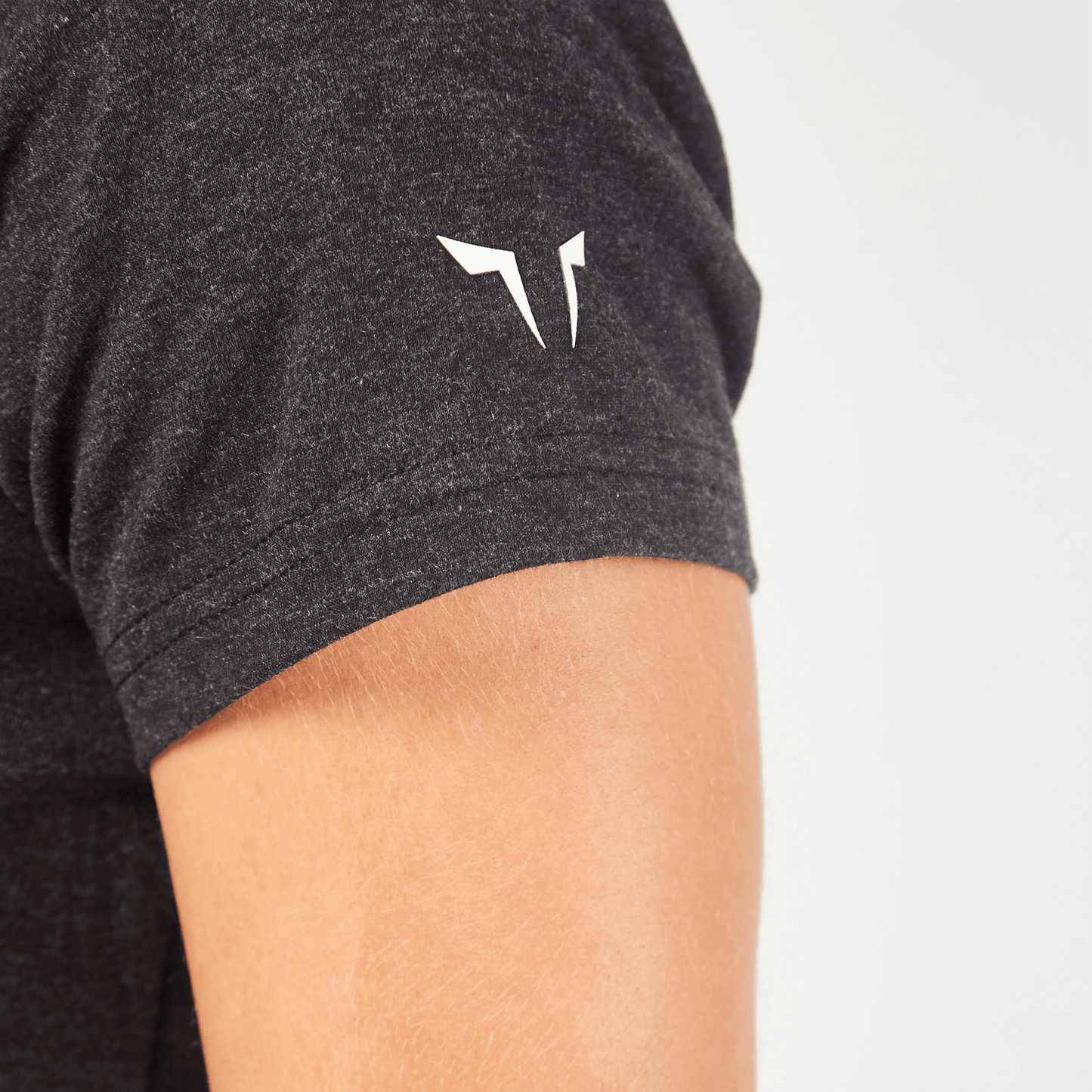 squatwolf-workout-clothes-core-notched-tee-black-marl-gym-t-shirts-for-women