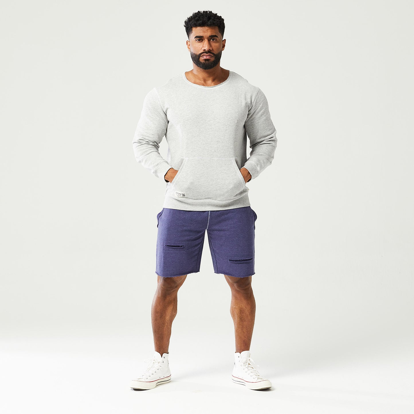 squatwolf-gym-wear-golden-era-crew-sweatshirt-grey-marl-workout-hoodies-for-men