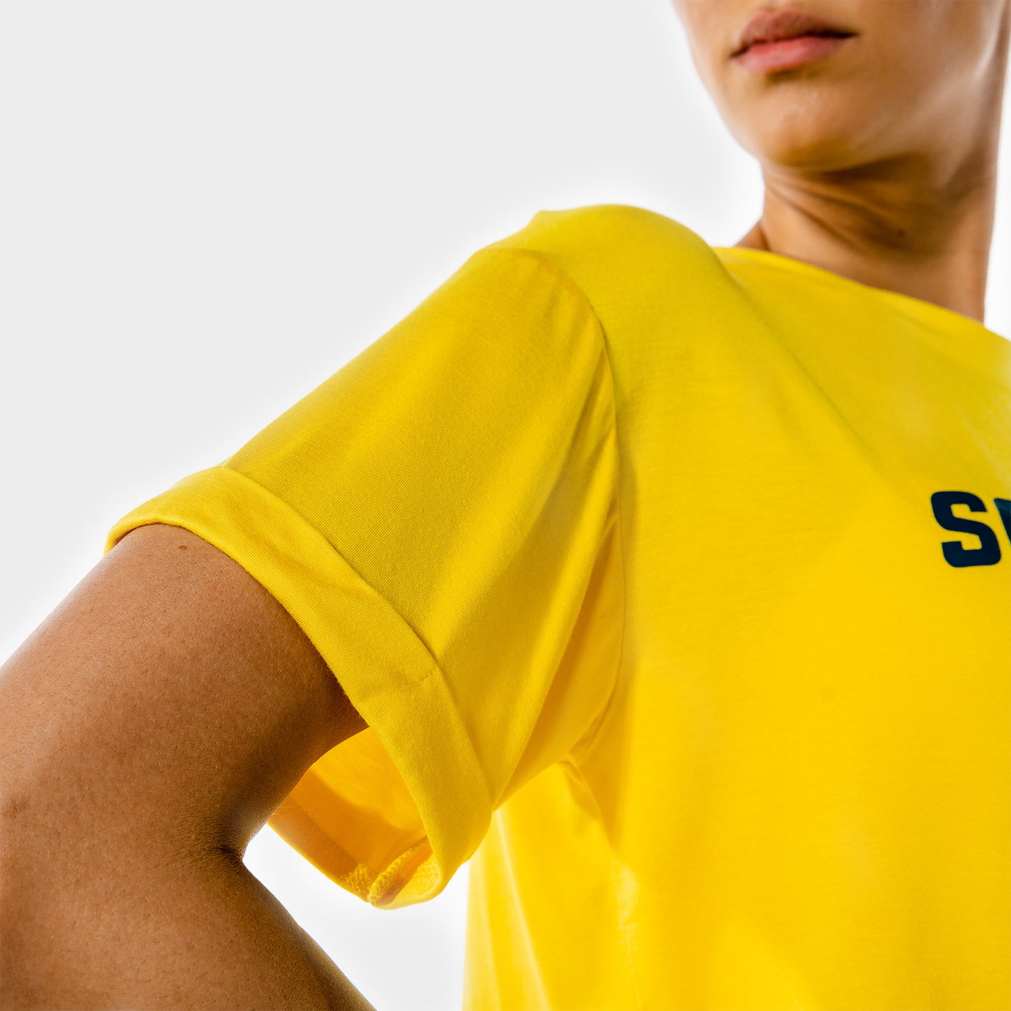 squatwolf-gym-t-shirts-for-women-iconic-crop-tee-yellow-workout-clothes