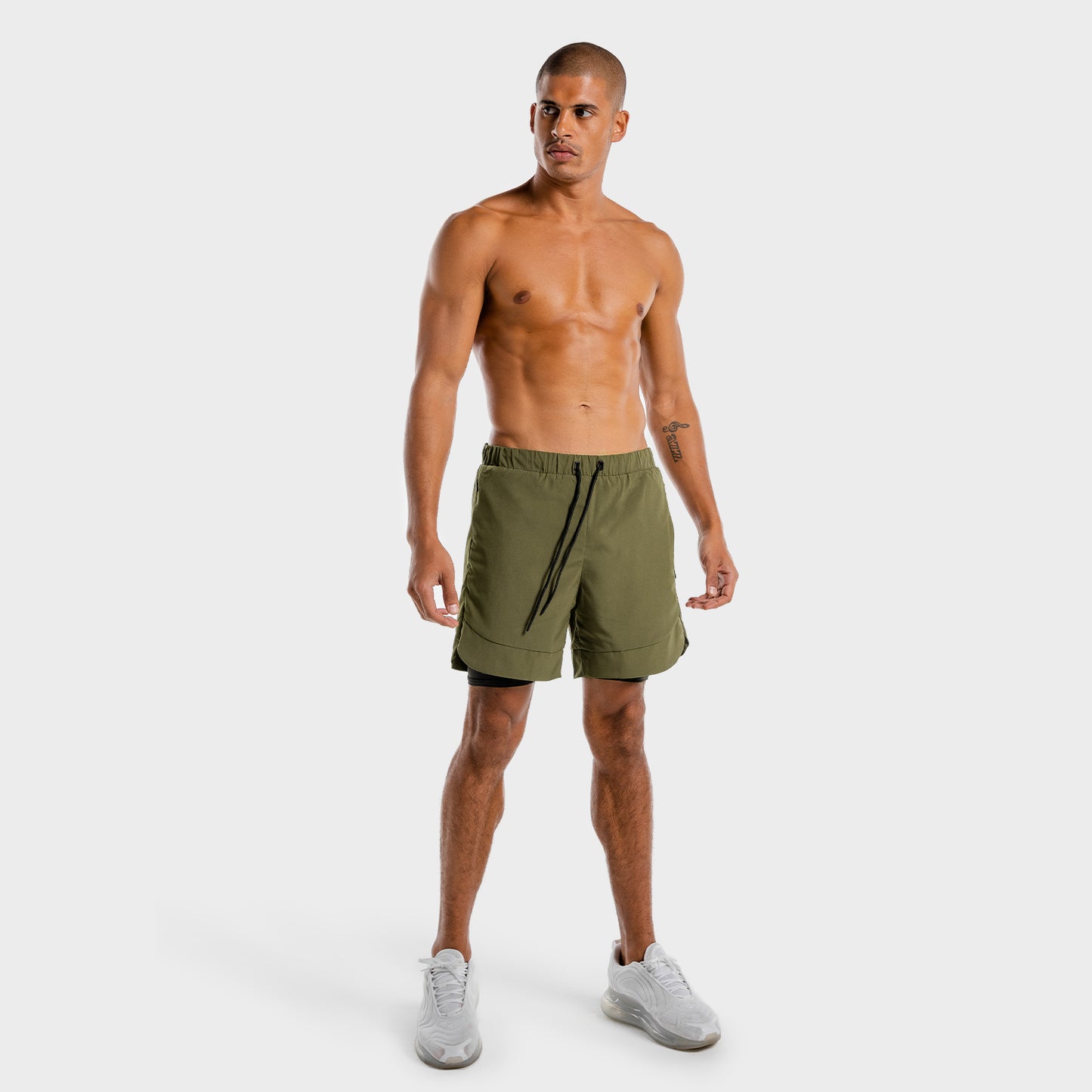 squatwolf-workout-short-for-men-limitless-2-in-1-shorts-khaki-black-gym-wear