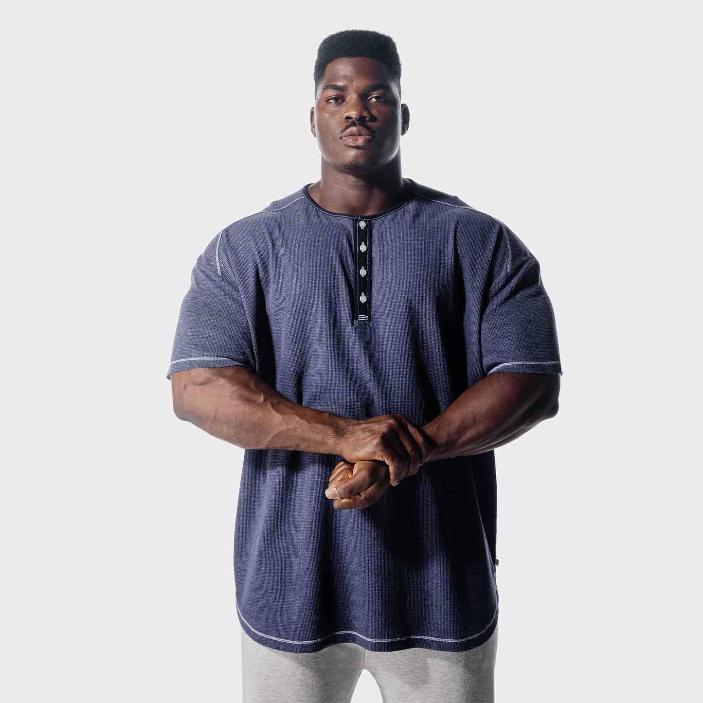 squatwolf-workout-shirts-golden-era-waffle-top-patriot-blue-gym-wear-for-men