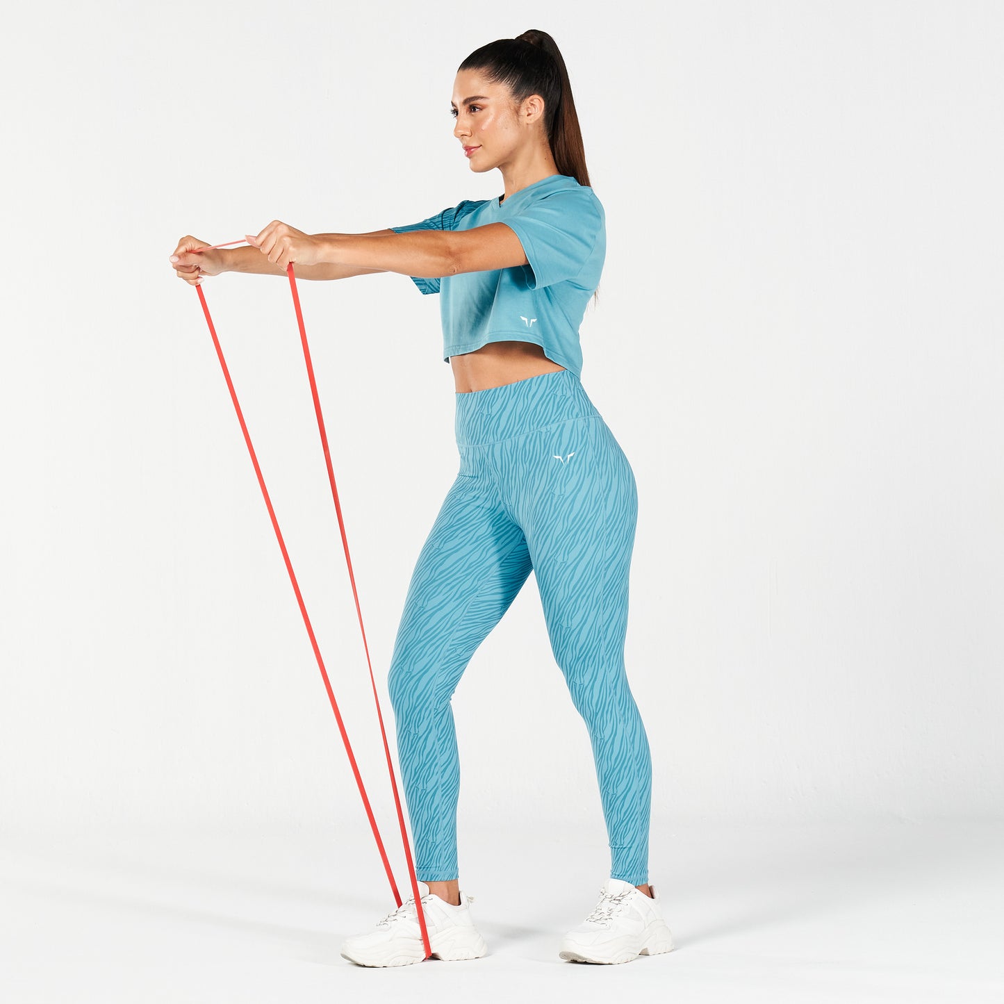 squatwolf-workout-clothes-core-wild-print-boxy-tee-delph-blue-gym-t-shirts-for-women