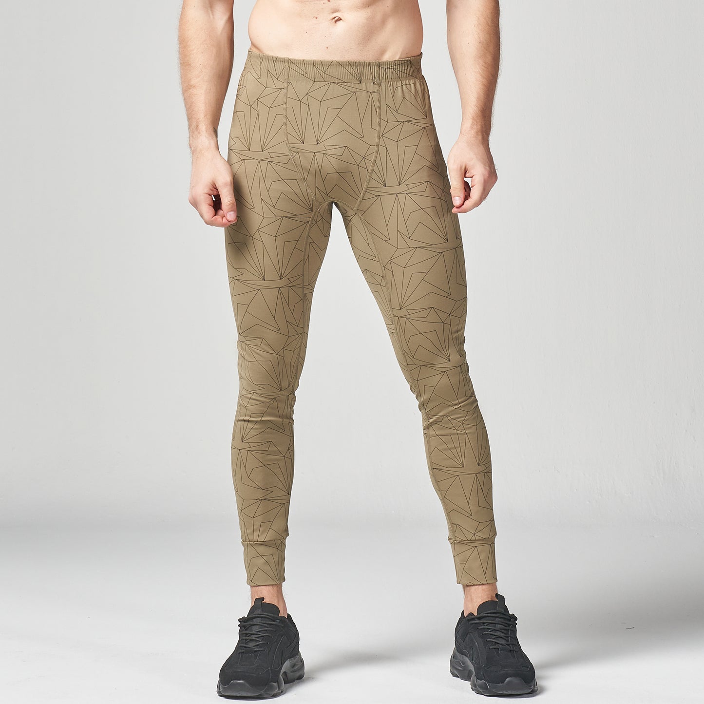 squatwolf-gym-wear-lab360-printed-impact-tights-green-workout-tights-for-men