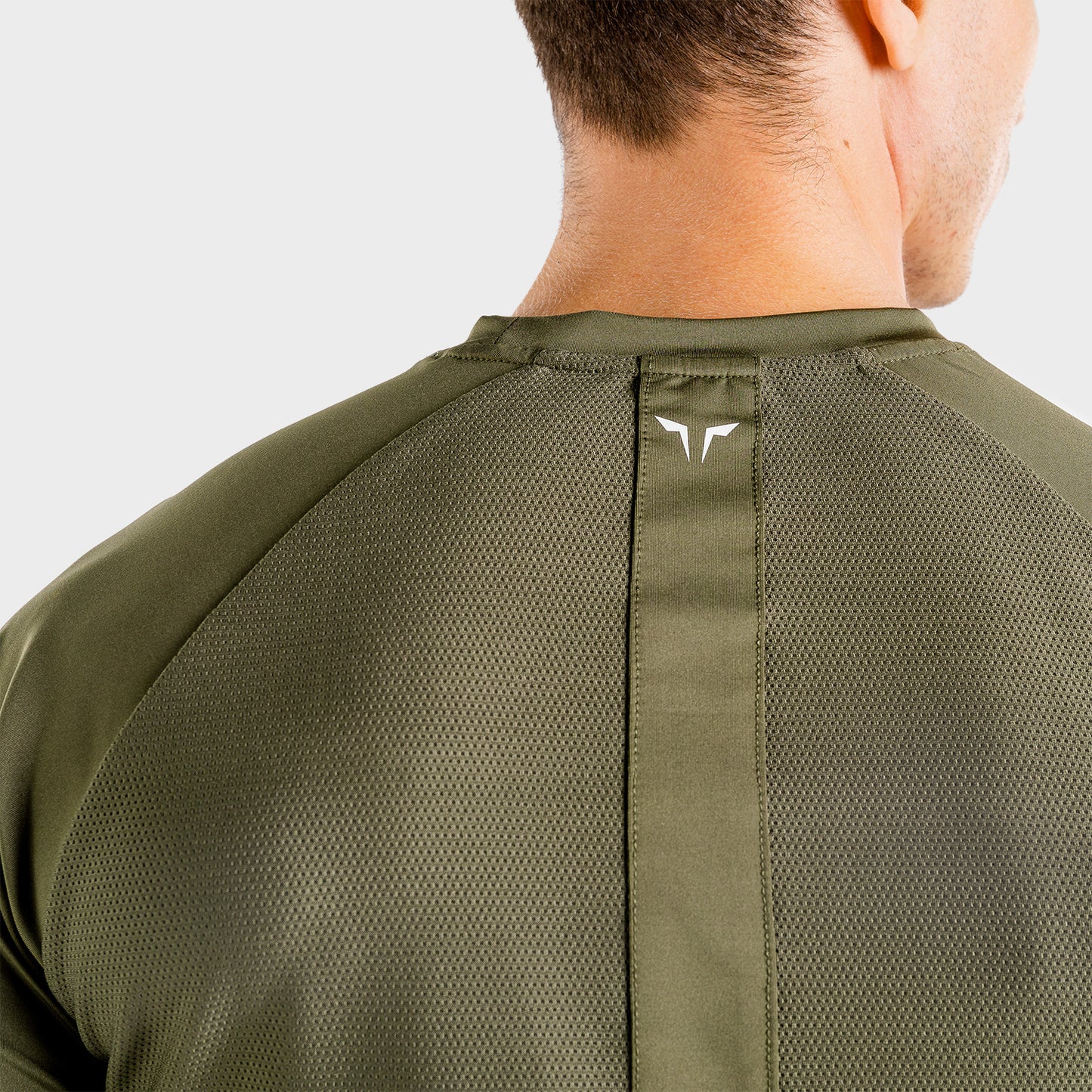 squatwolf-gym-wear-limitless-razor-tee-khaki-workout-shirts-for-men