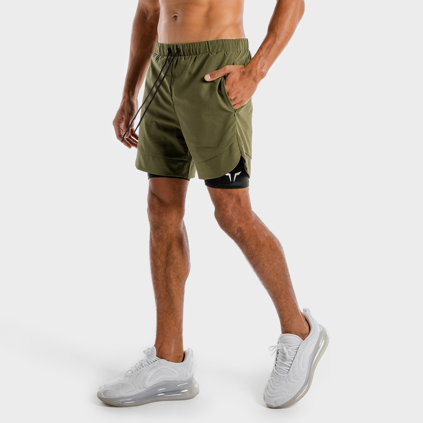squatwolf-workout-short-for-men-limitless-2-in-1-shorts-khaki-black-gym-wear