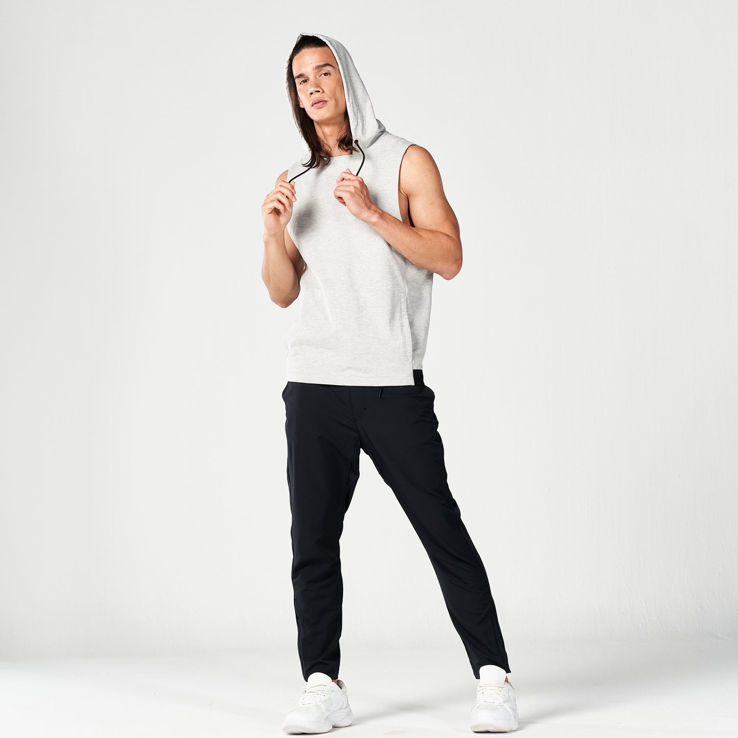 squatwolf-gym-wear-code-hooded-tank-grey-marl-workout-tank-tops-for-men