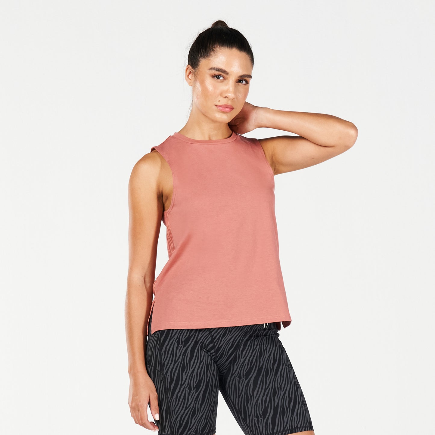 squatwolf-workout-clothes-core-wild-print-back-tank-light-mahogany-gym-tank-tops-for-women