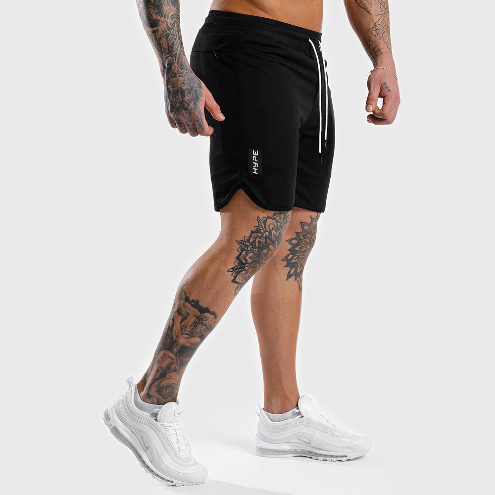 Hype-Black-Plain-Shorts