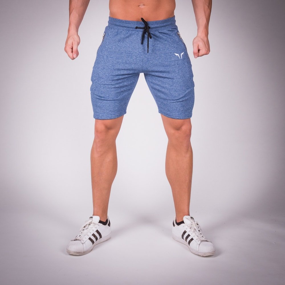 ribbed shorts blue