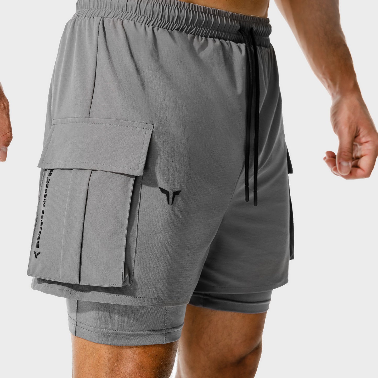 squatwolf-gym-wear-code-2-in-1-cargo-shorts-grey-workout-shorts-for-men