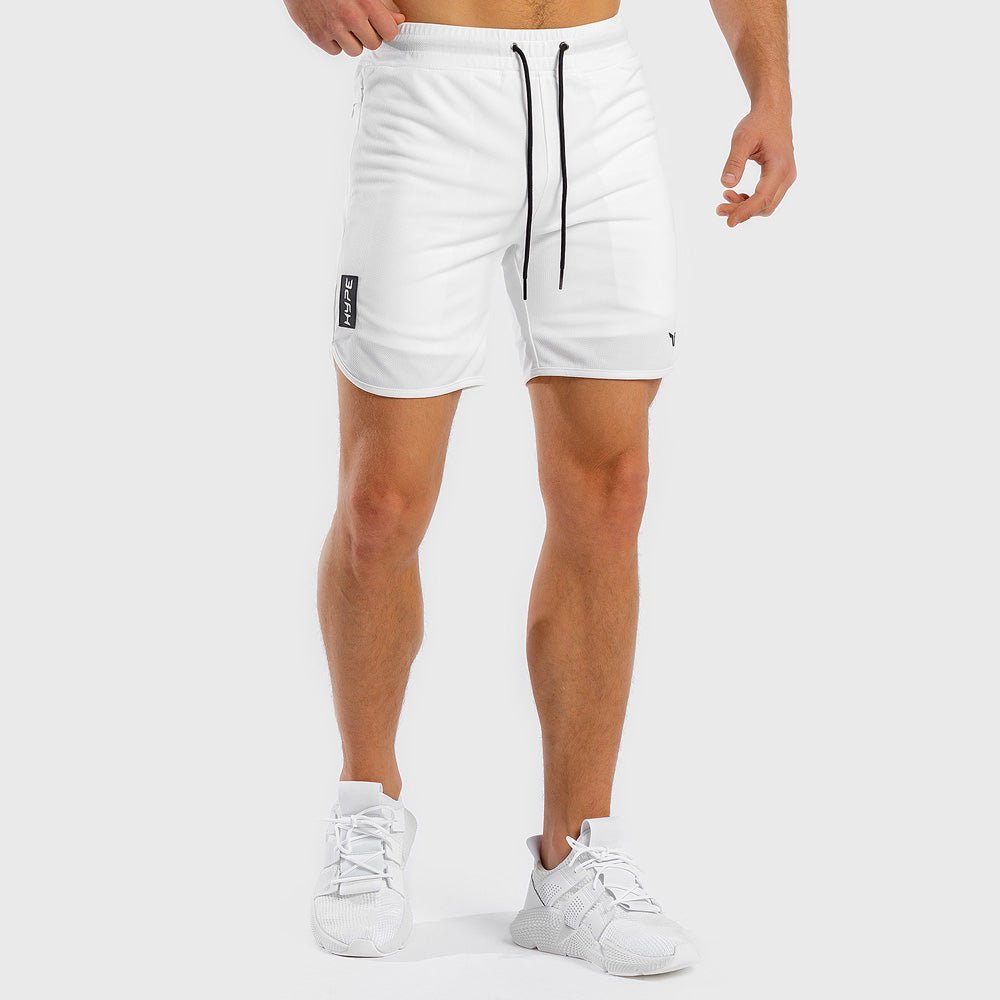 Hype-White-Plain-Shorts