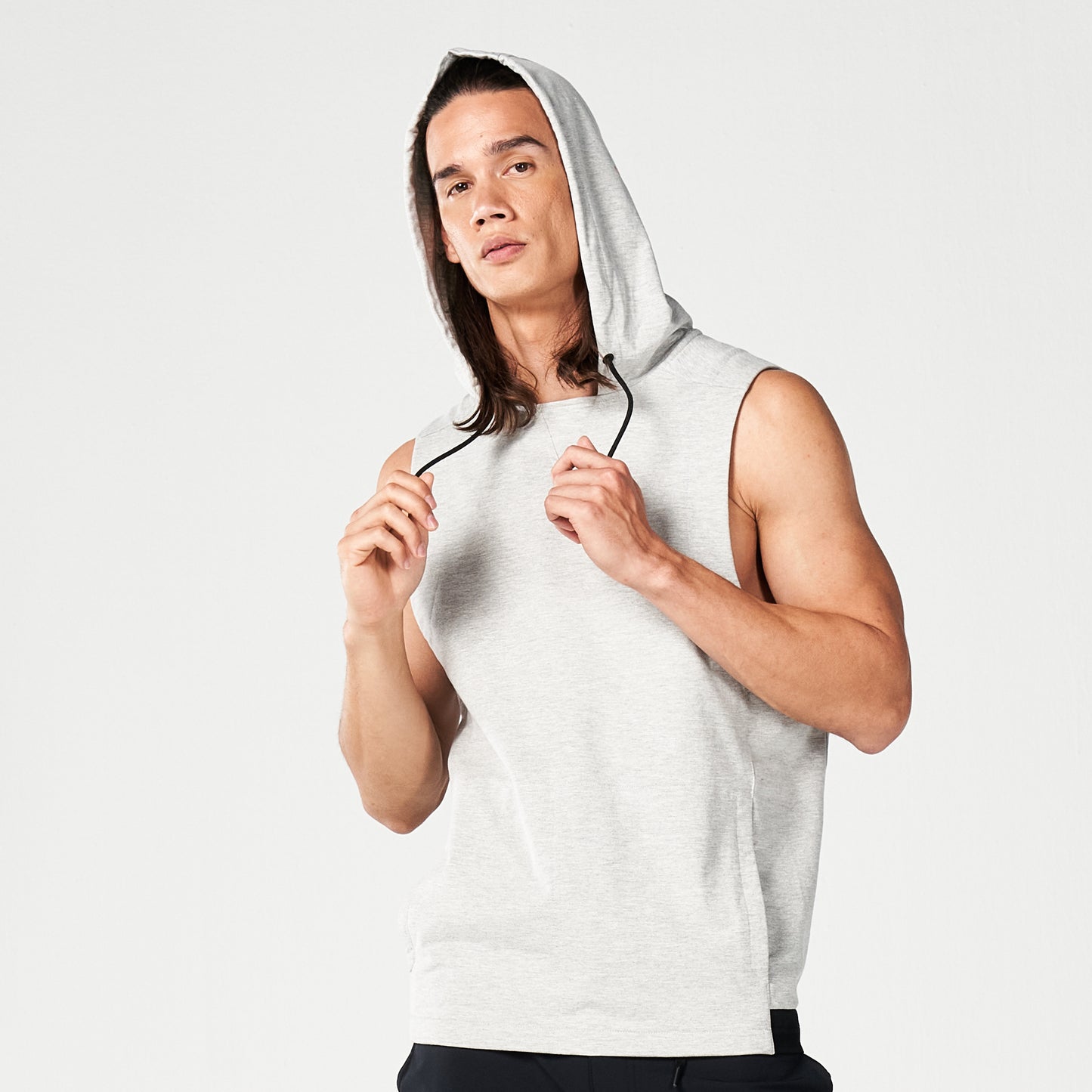 squatwolf-gym-wear-code-hooded-tank-grey-marl-workout-tank-tops-for-men