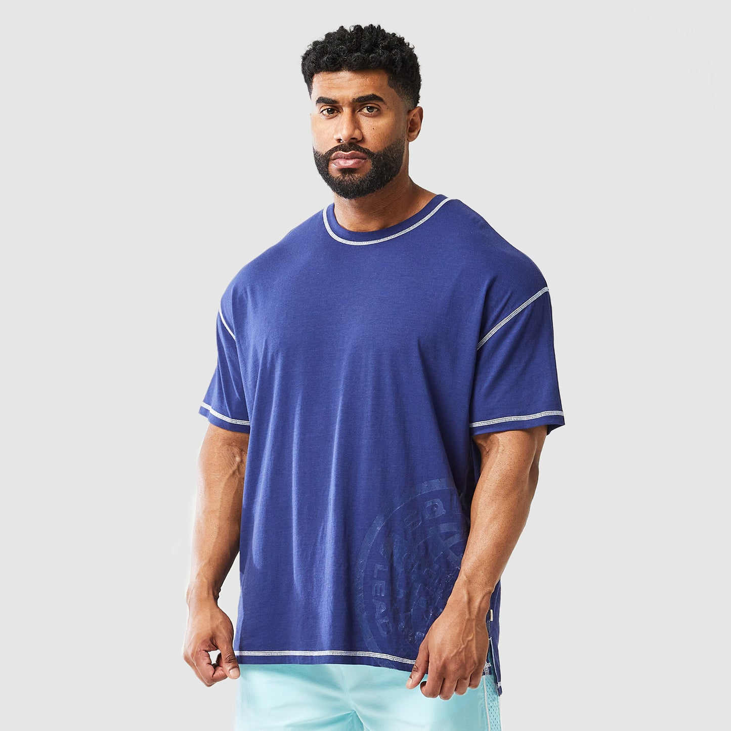 squatwolf-gym-wear-golden-era-core-oversized-tee-blue-workout-shirts-for-men
